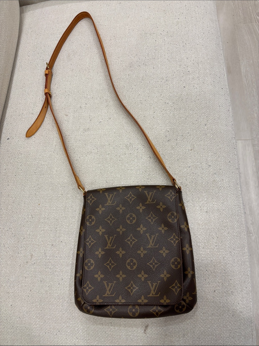 Louis Vuitton Monogram Crossbody Bag - Brown/Tan